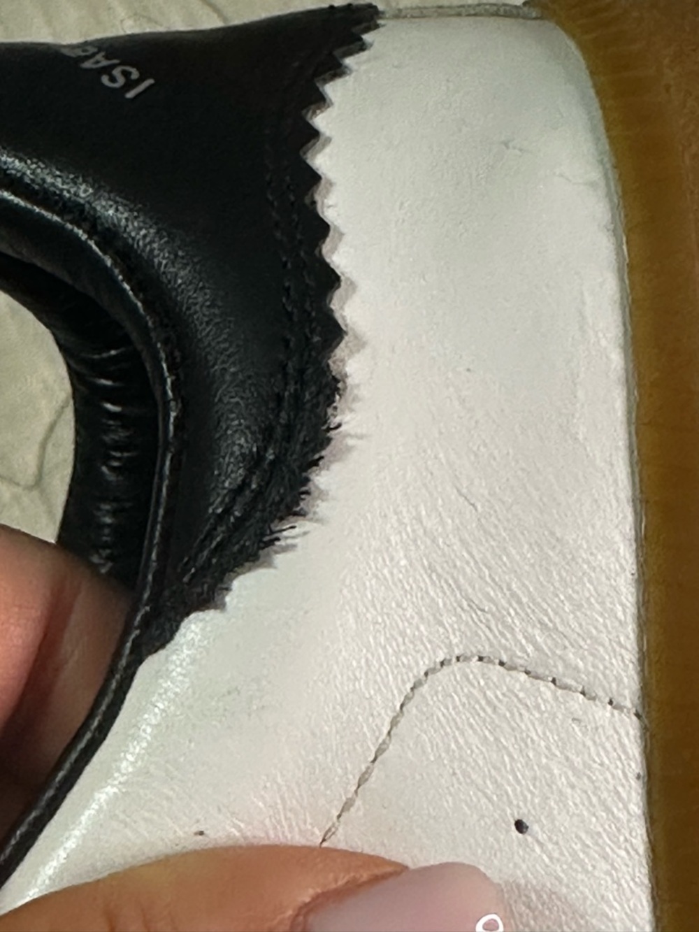 Isabel Marant Beth Velcro Sneakers White Black Suede Size 39 EU - Picture 13 of 13